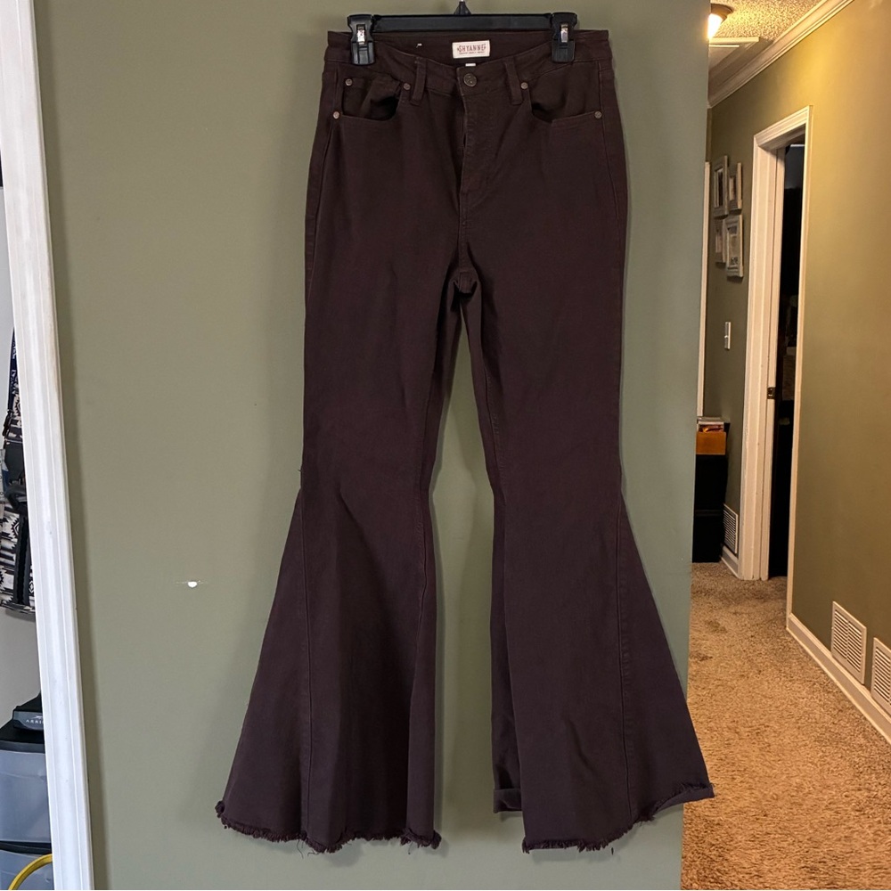 Shyanne Super Flare Dark Brown Jeans 31 x 34